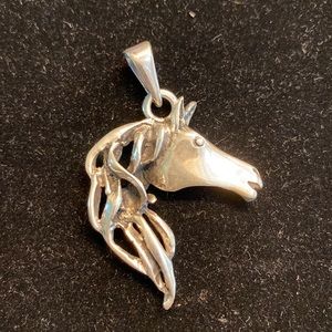 STERLING SILVER HORSE PENDANT